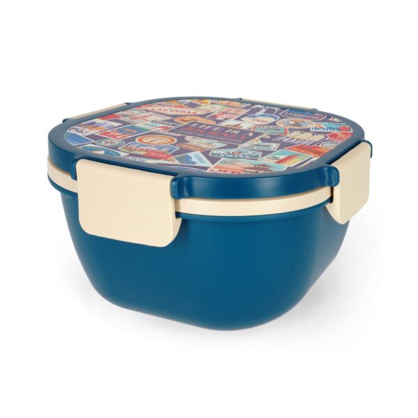 Contenitore Porta Pranzo Lunch Box Travel Stickers su linait