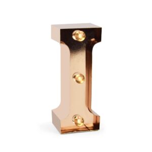 Mini Lettera Decorativa Luminosa Gold Rose I su linait