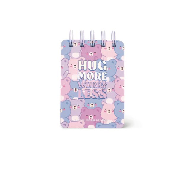 LINED SPIRAL- BOUND NOTEPAD - SPIRAL NOTEPAD - MINI - TEDDY BEAR su linait