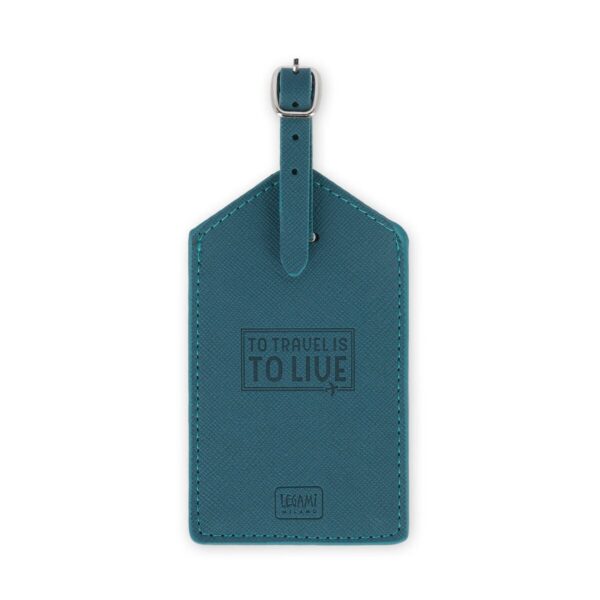 LUGGAGE TAG - PETROL BLUE su linait