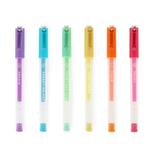 Set di 6 Mini Penne Gel Pastello Spring In The Air Colori Pastello su linait