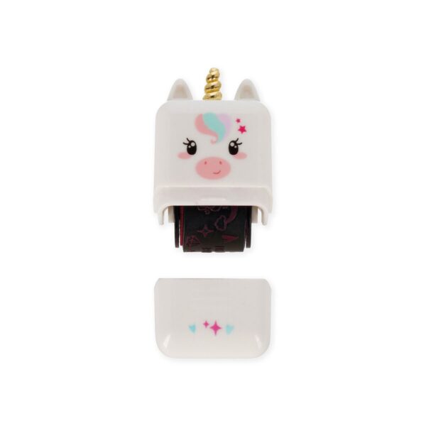 Timbro Decorativo a Rullo Deco Roller Stamp Unicorno su linait