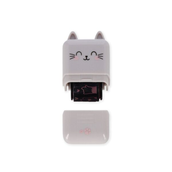 Timbro Decorativo a Rullo Deco Roller Stamp Meow su linait