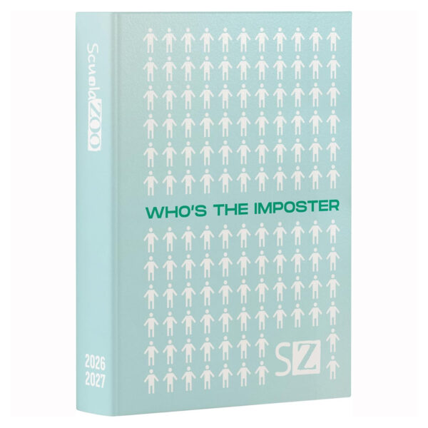 Diario SCUOLA ZOO 2026/27 16 mesi datato 11 x15 cm Turchese Who's the imposter su linait