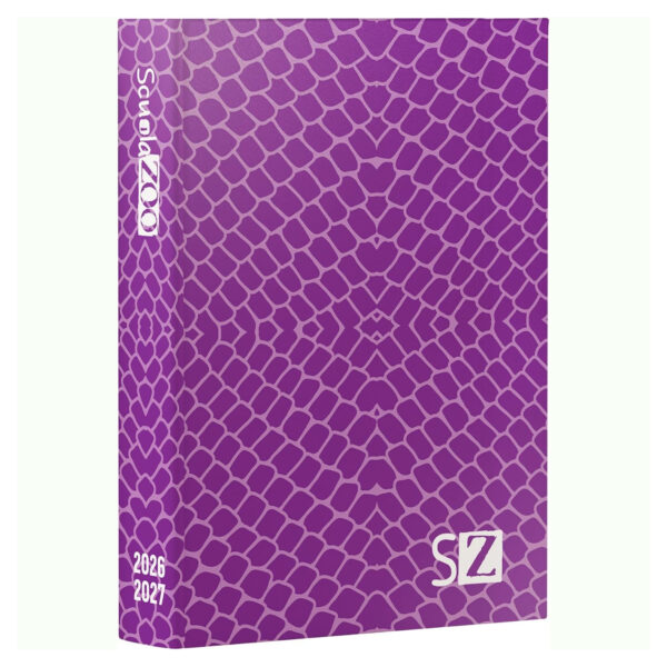 Diario SCUOLA ZOO 2026/27 16 mesi datato 11 x15 cm Viola su linait