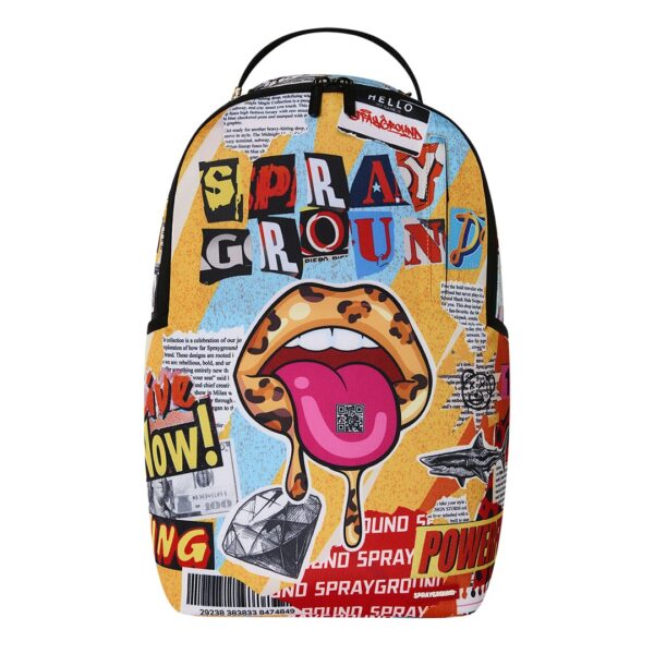 Zaino Sprayground LIPS MAGAZINE COLLAGE su linait