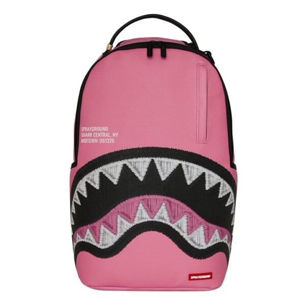 Zaino Sprayground SHARK CENTRAL PINK EMBROIDERED SHARK su linait