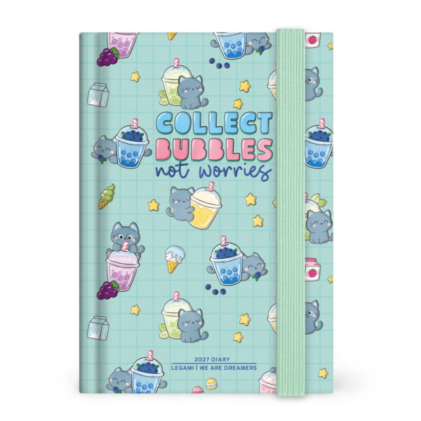 Agenda 12 Mesi Giornaliera Fotografica Legami Small 2027 Kitty Bubble Tea su linait