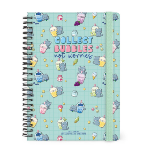 Agenda Legami 2027 Settimanale Spiralata 12 Mesi Large Kitty Bubble Tea su linait