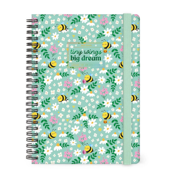 Agenda Legami 2027 Settimanale Spiralata 12 Mesi Large Bee su linait
