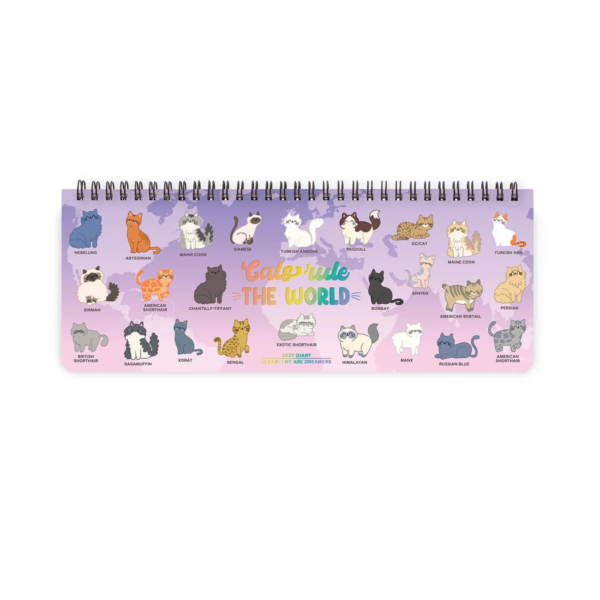 Planner Da Scrivania 12+1 Mesi Legami 2027 Kitty World su linait