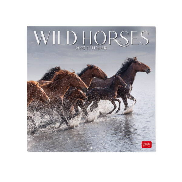 Calendario Da Parete Grande 12 Mesi Legami 2027 30x29 cm Wild Horses su linait