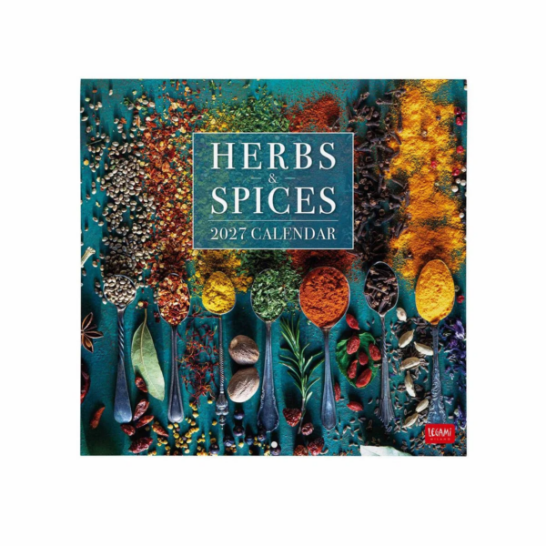 Calendario Da Parete Grande 12 Mesi Legami 2027 30x29 cm Herbs & Spices su linait
