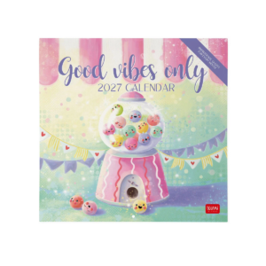 Calendario Da Parete Grande 12 Mesi Legami 2027 30x29 cm Good Vibes Only su linait