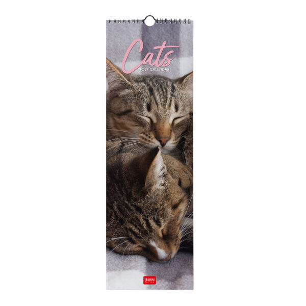 Calendario Da Parete 12 Mesi Legami 2027 16x49 cm Cats su linait