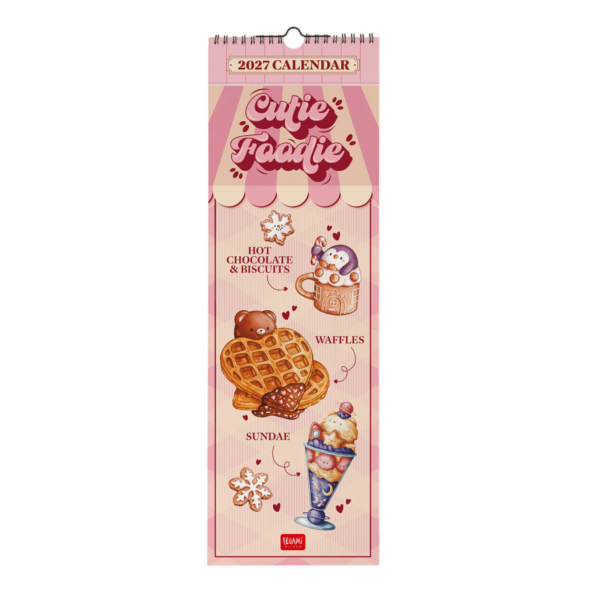 Calendario Da Parete 12 Mesi Legami 2027 16x49 cm Cutie Foodie su linait