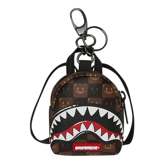 Portachiavi Sprayground SHARKS IN PARIS WTF BUBBLE BROWN CHECK