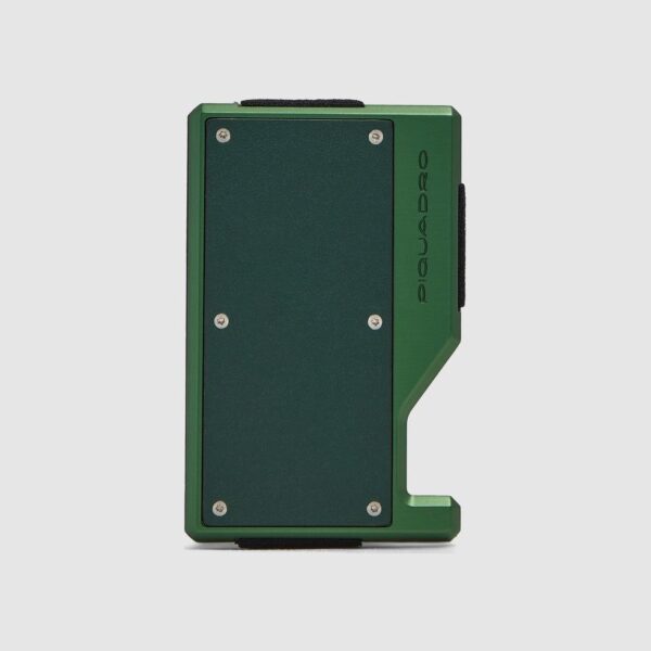 Portacarte Di Credito Piquadro MagSafe Con Elastico In Pelle S145 Verde