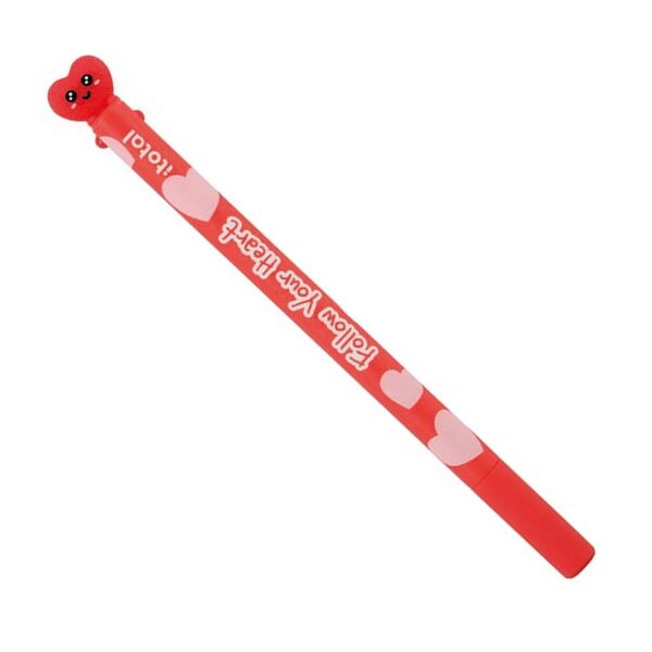 ITotal Penna Cancellabile Climby Floow Your Heart Inchiostro Rosso