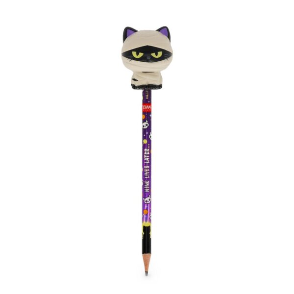 Matita con squishy Legami Squeezies Mummy Cat Nine Lives Later su linait
