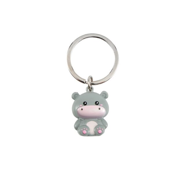 Portachiavi in metallo Hippo