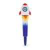 Penna Gel Antistress Rocket "Space Explorer" Squeezies Nero su linait