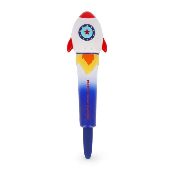 Penna Gel Antistress Rocket "Space Explorer" Squeezies Nero su linait