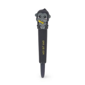 Penna Antistress Gorilla "Wild but Kind" Blu Squeezies su linait