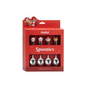 Set di 4 cucchiaini da caffè assortiti XMAS