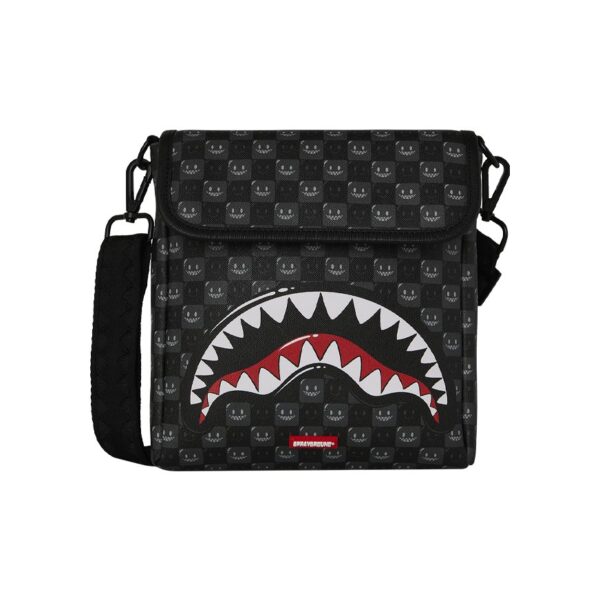 Borsello Sprayground SHARKS IN PARIS WTF BUBBLY BLACK CHECK