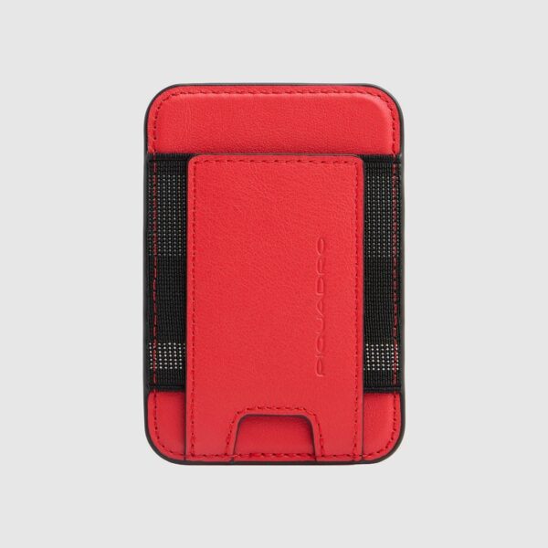 Portacarte Di Credito Piquadro MagSafe Con Elastico In Pelle S145 Arancio