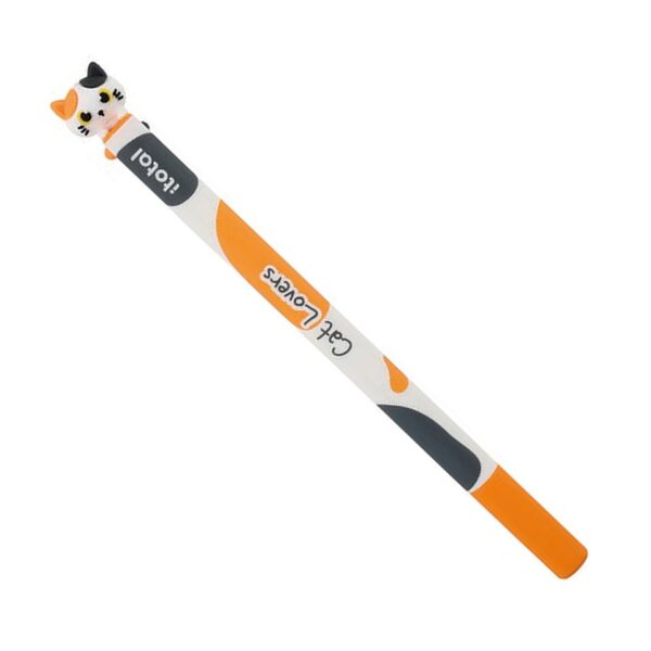 ITotal Penna Cancellabile Climby Orange Cat Inchiostro Arancio