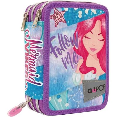 Astuccio 3 Zip GOPOP Girl Memrmaid