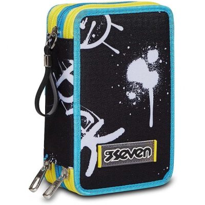 Astuccio 3 Zip Seven Abstract Graffiti Boy