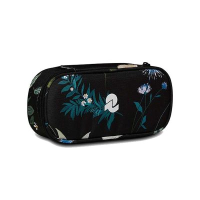 Lip XL Pencil Bag Fantasy Invicta Black Flowers