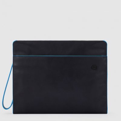 Pochette Piquadro porta Tablet in pelle Blue Square Blu