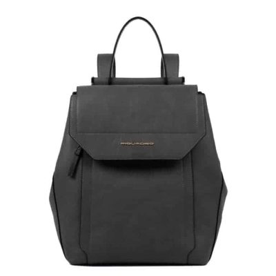 Zainetto Piquadro espandibile porta iPad in pelle Circle nero